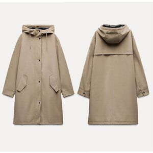 ZARA wind protection rubberized raincoat 6318 size XS